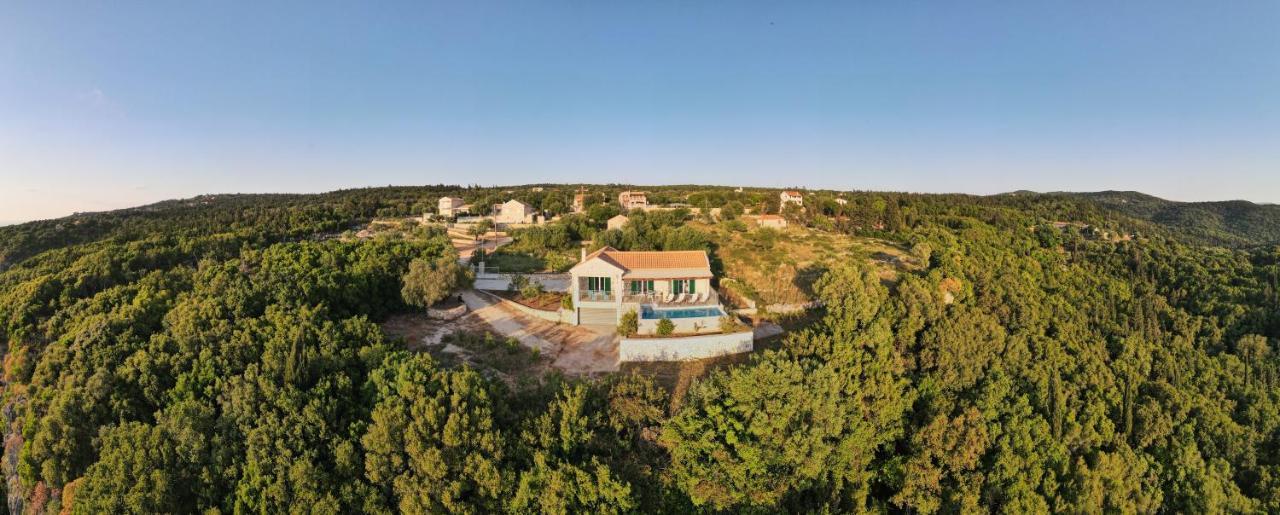 Stone Villa Eriphyle ,Private Witn Sunset View Fiskardo Bagian luar foto